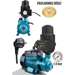 Deko Turkey Elektrikli 220V Otomatik Sistem Metal Dişli Bakır Sargılı Su Pompası 0.50 Hp Ev Tipi Paket Hidrofor