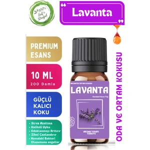 Aroma Terapi TR Lavanta Saf Esansiyel Yağ  Oda ve Ortam Kokusu  Aromatik Uçucu Yağ 10 ml