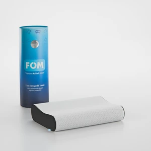 FOM Mini Flex Visco Çocuk Ve Seyahat Uyku Yastık, Ortopedik, 50 X 30 X 11/9, Siyah