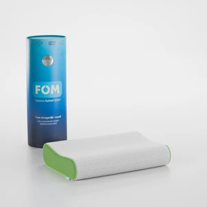 FOM Mini Flex Visco Çocuk Ve Seyahat Uyku Yastık, Ortopedik, 50 X 30 X 11/9, Yeşil
