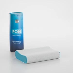 FOM Mini Flex Visco Çocuk Ve Seyahat Uyku Yastık, Ortopedik, 50 X 30 X 11/9, Açık Mavi