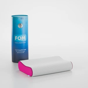 FOM Mini Flex Visco Çocuk Ve Seyahat Uyku Yastık, Ortopedik, 50 X 30 X 11/9, Fuşya
