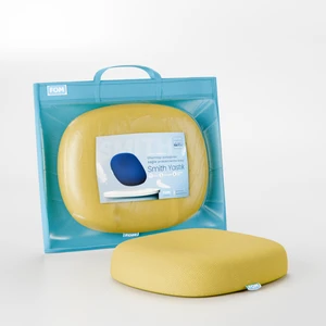Smith Visco Konforlu ve Rahatlatıcı Oturma Simidi Yastık, Ortopedik, 45 x 44 x 8, Sarı