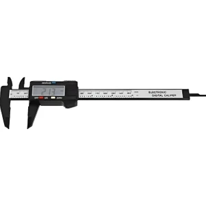 Ulu Bilgisayar Kumpas Dijital Karbon Fiber Hassas 150MM Kalınlık Ölçer-Pil Hediyeli