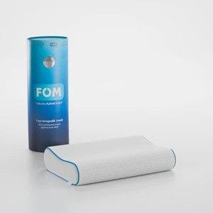 FOM Mini Flex Visco Çocuk Ve Seyahat Uyku Yastık, Ortopedik, 50 X 30 X 11/9, Beyaz