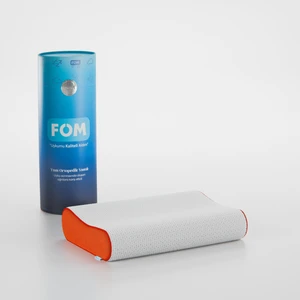 FOM Mini Flex Visco Çocuk Ve Seyahat Uyku Yastık, Ortopedik, 50 X 30 X 11/9, Turuncu
