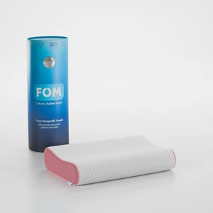 FOM Mini Flex Visco Çocuk Ve Seyahat Uyku Yastık, Ortopedik, 50 X 30 X 11/9, Pembe