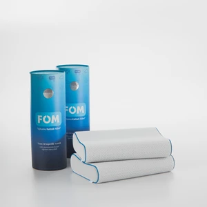 FOM 2'li Mini Flex Visco Çocuk Ve Seyahat Uyku Yastık Kampanyası, Ortopedik, 50 X 30 X 11/9, Beyaz