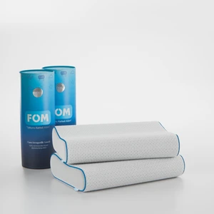 FOM 2'li Flex Tam Ortopedik Visco Konforlu Uyku Yastık Kampanyası, Ortopedik, 60 X 40 X 14/11, Beyaz
