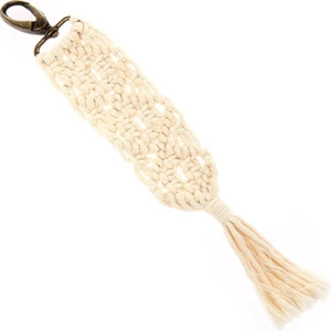 Ekru Makrome Anahtarlık