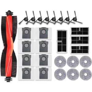 Dreame Bot X40/X40 PRO/X40 Ultra Robot Vakum Yedek Ana Fırça Hepa Filtre Paspas Pedleri Toz Torbaları Yedek Parça (Yurt Dışından)