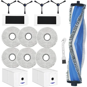 Ecovacs Deebot T30 Pro OMNI/T30 Omni Ana Yan Fırça Hepa Filtre Paspas Bezi Toz Torbaları Aksesuarları (Yurt Dışından)