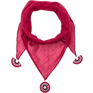 Kırmızı Oyalı Fular