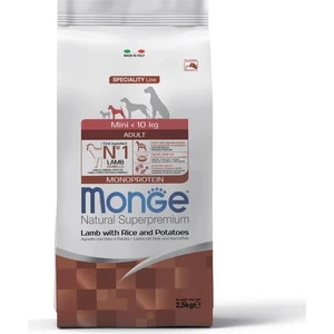 Dog Mini Kuzu Etli Pirinçli ve Patatesli Küçük Irk Yetişkin Köpek Maması 2.5 kg