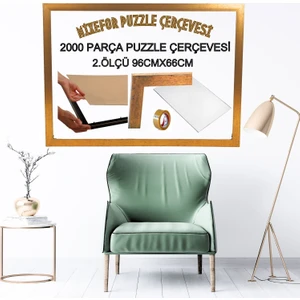 2000 Parça Puzzle Çerçevesi  2.ölçü 96CM x 66CM