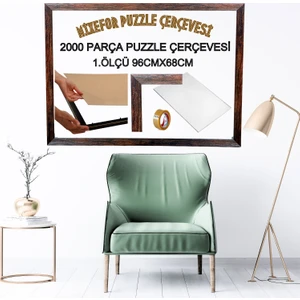 2000 Parça Puzzle Çerçevesi  1.ölçü 96CM x 68CM