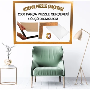2000 Parça Puzzle Çerçevesi  1.ölçü 96CM x 68CM