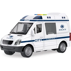 1:16 Sürtmeli Sesli Işıklı Polis Minibüs