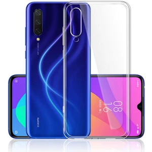 Techno Guru Xiaomi Mi A3 Esnek ve Şeffaf Sheer Premium Tpu Silikon Kılıf