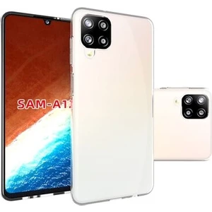 Techno Guru Samsung Galaxy A12 Esnek ve Şeffaf Sheer Premium Tpu Silikon Kılıf