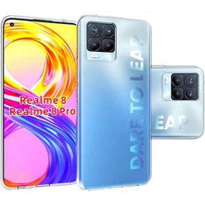 Realme 8 Pro Kılıf Şeffaf Onyx Tpu Süper Silikon Kapak