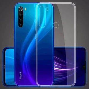 Techno Guru Redmi Note 8 Esnek ve Şeffaf Sheer Premium Tpu Silikon Kılıf
