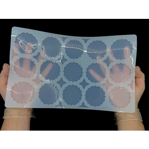 Epoksi Silikon Kalıp / 15li Dekoratif Magnet Kalıbı