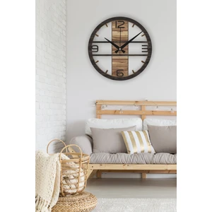 Landiwork Ahşap Sessiz Duvar Saati, Mutfak Duvar Saati, Modern Duvar Saati, Yeni Ev Hediyesi , Yeni Ofis Hediyesi, 42cm
