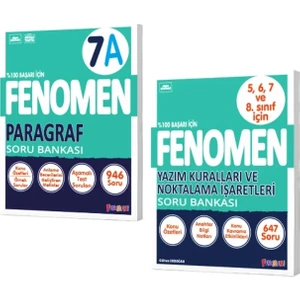 Fenomen Yayıncılık 7 Paragraf A Soru Bankası - Yazım Kuralları ve Noktalama İşaretleri Soru Bankası 2 Kitap