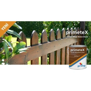 Primetex Solvent Bazlı Yarı Şeffaf Vernikli Ahşap Koruyucu 2,5 Lt