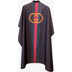 Önlük Sepeti Gucci Desenli Penuar Saç Kesim Önlüğü