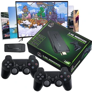 Kablosuz Çift Kol Oyun Konsolu Full Hd Oyun Konsolu Game Stick Tv 20.000 Yüklü Oyun Konsolu Atari Oyun Konsolu