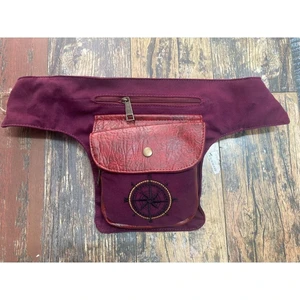 Street Bag Pusula Nakışlı Çok Cepli Günlük Seyehat Bel Çantası