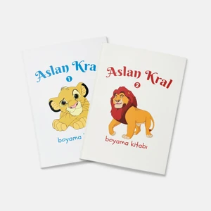Tabby Design Aslan Kral Boyama Kitabı 2'li Set