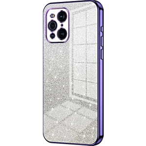 PLZ Shop Oppo Find X3 / Find X3 Pro Için Parıltılı Toz Kılıf (Yurt Dışından)