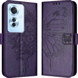 PLZ Shop Oppo F25 Pro 5g Hindistan Için Kabartmalı Pu Kılıf (Yurt Dışından)