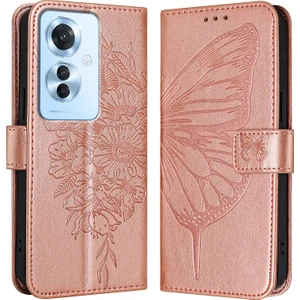 PLZ Shop Oppo F25 Pro 5g Hindistan Için Kabartmalı Pu Kılıf (Yurt Dışından)
