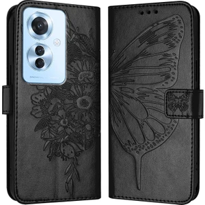 PLZ Shop Oppo F25 Pro 5g Hindistan Için Kabartmalı Pu Kılıf (Yurt Dışından)