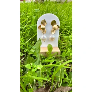 Queen Accessory Inci Detay Çiçekli Küpe