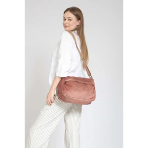 Street Bag Tasarım Düz Toz Pembe Renk Postacı Iş Okul Evrak Laptop Çantası Günlük Kullanım Omuz Çantası