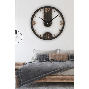 Landi Work Ahşap Sessiz Duvar Saati, Modern Duvar Saati, Oturma Odası Duvar Saati, Mutfak Duvar Saati, Ahşap Mdf Duvar Saati, 42CM-50CM-60CM