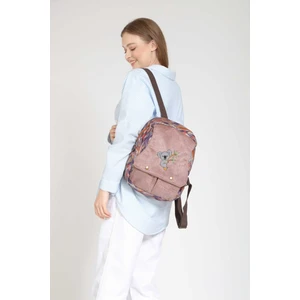 Street Bag Koala Nakışlı Etnik Otantik Bohem Desenli Sırt Çantası Günlük Seyahat Kullanım