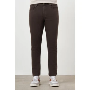 Erkek Kahve Mevsimlik Pamuk 5 Cep Dynamic Fit Jean Pantolon