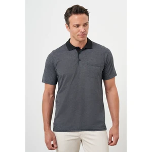 Erkek Antrasit Trend Cepli Polo Yaka T-Shirt