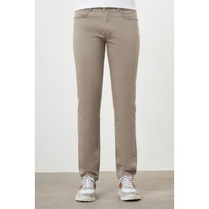 Erkek Bej Mevsimlik Pamuk 5 Cep Dynamic Fit Jean Pantolon