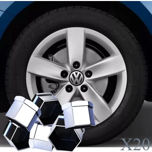 JETTA 2015-2018 MODEL ARASI UYUMLU (20 ADET ŞİFRESİZ-1Z) KROM BİJON KAPAĞI TAKIM