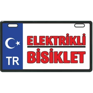 SEVENKARDEŞLER Mavi Elektrikli Bisiklet E-bike Plakalık