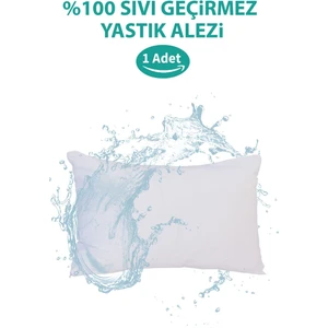 Su Sıvı Geçirmez Pamuklu Fermuarlı Yastık Koruyucu Yastık Alezi 1 Adet