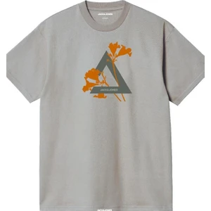Jack & Jones Jcofloral Trıangle Tee Ss Crew Neck Fst 12259903 Taş