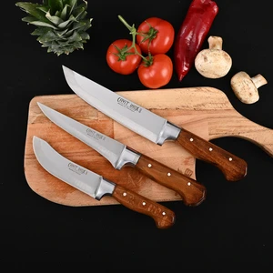 Cavit Inox Kurban Bıçağı 3 Parça El Yapımı Bıçak Seti